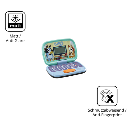 9H Hartbeschichtete, flexible Folie passend zugeschnitten für Vtech Bluey Lernlaptop
