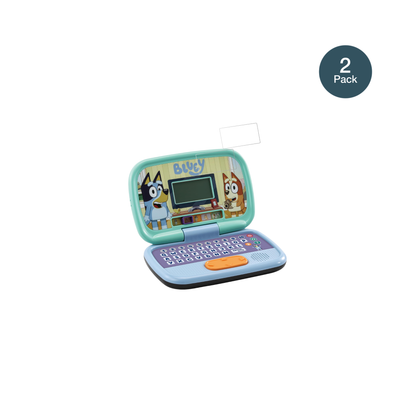 VtechBluey Lernlaptop mit aufgebrachter dipos Flex Schutzfolie, glasklare Darstellung ohne Einschränkungen