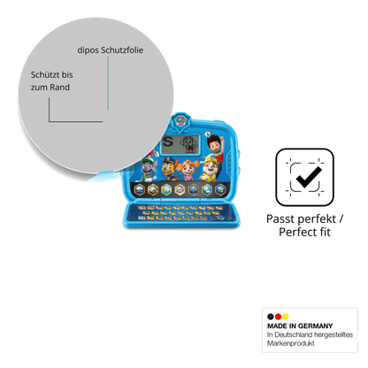 Schutz gegen Kratzer auf dem Vtech Paw Patrol Lernlaptop Glas durch Schlüssel oder Ähnliches
