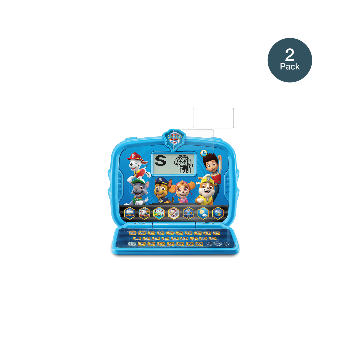 VtechPaw Patrol Lernlaptop mit aufgebrachter dipos Panzerfolie, die lästige Fingerabdrücke minimiert