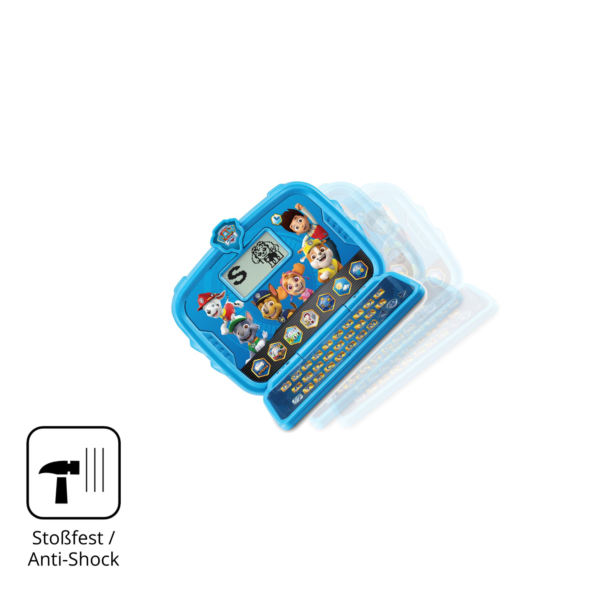Schutz gegen Kratzer auf dem Vtech Paw Patrol Lernlaptop Glas durch Schlüssel, Stöße gegen die Tischkante oder Stürze