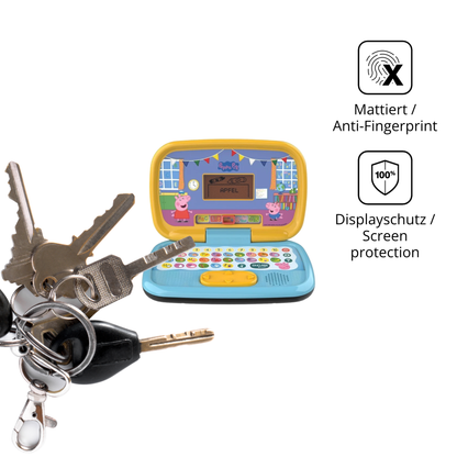 dipos Displayschutz für Vtech Peppas Lernlaptop, mattierte Oberfläche, Blickschutzfilter und perfekter Passform