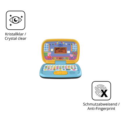 Flexible TPU-Folie passend zugeschnitten für Vtech Peppas Lernlaptop, vollständige Abdeckung