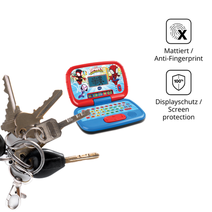 dipos Displayschutz für Vtech Spidey Lernlaptop, mattierte Oberfläche, Blickschutzfilter und perfekter Passform