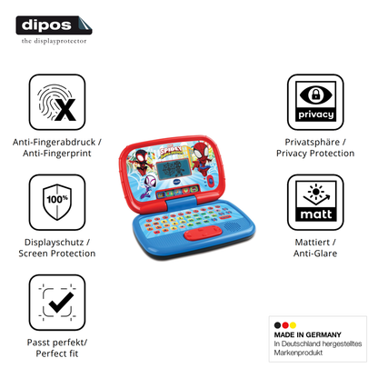 Privatsphäre-Schutz durch Sichtschutz-Folie passend zugeschnitten für Vtech Spidey Lernlaptop