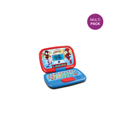 VtechSpidey Lernlaptop mit aufgebrachter dipos Displayschutzfolie, glasklare Darstellung ohne Einschränkungen