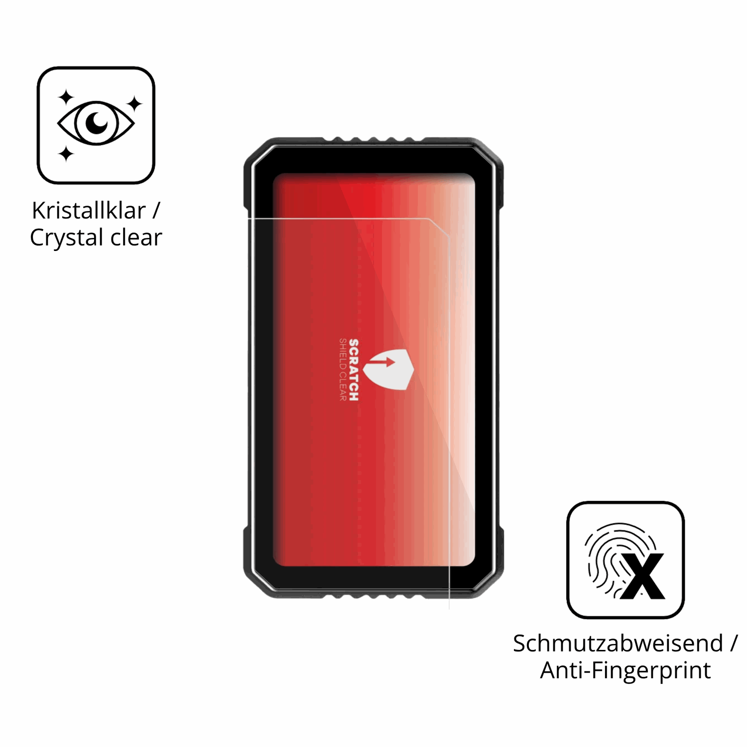 Flexible TPU-Folie passend zugeschnitten für Vtopek MT26 6.25 Zoll, vollständige Abdeckung