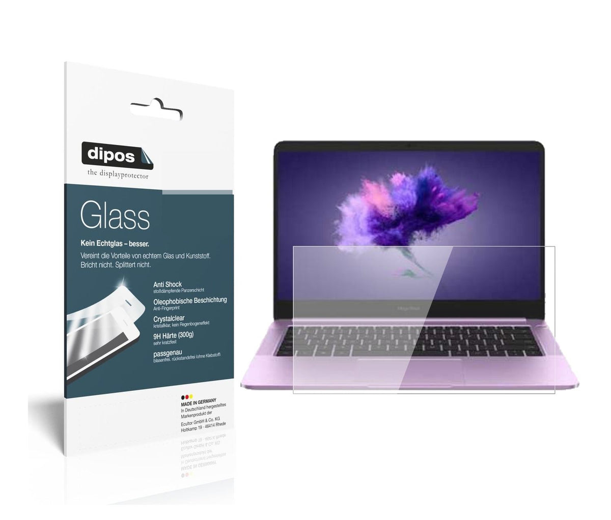 1x 9H Schutzfolie für Honor MagicBook 15.6 Zoll Panzerfolie