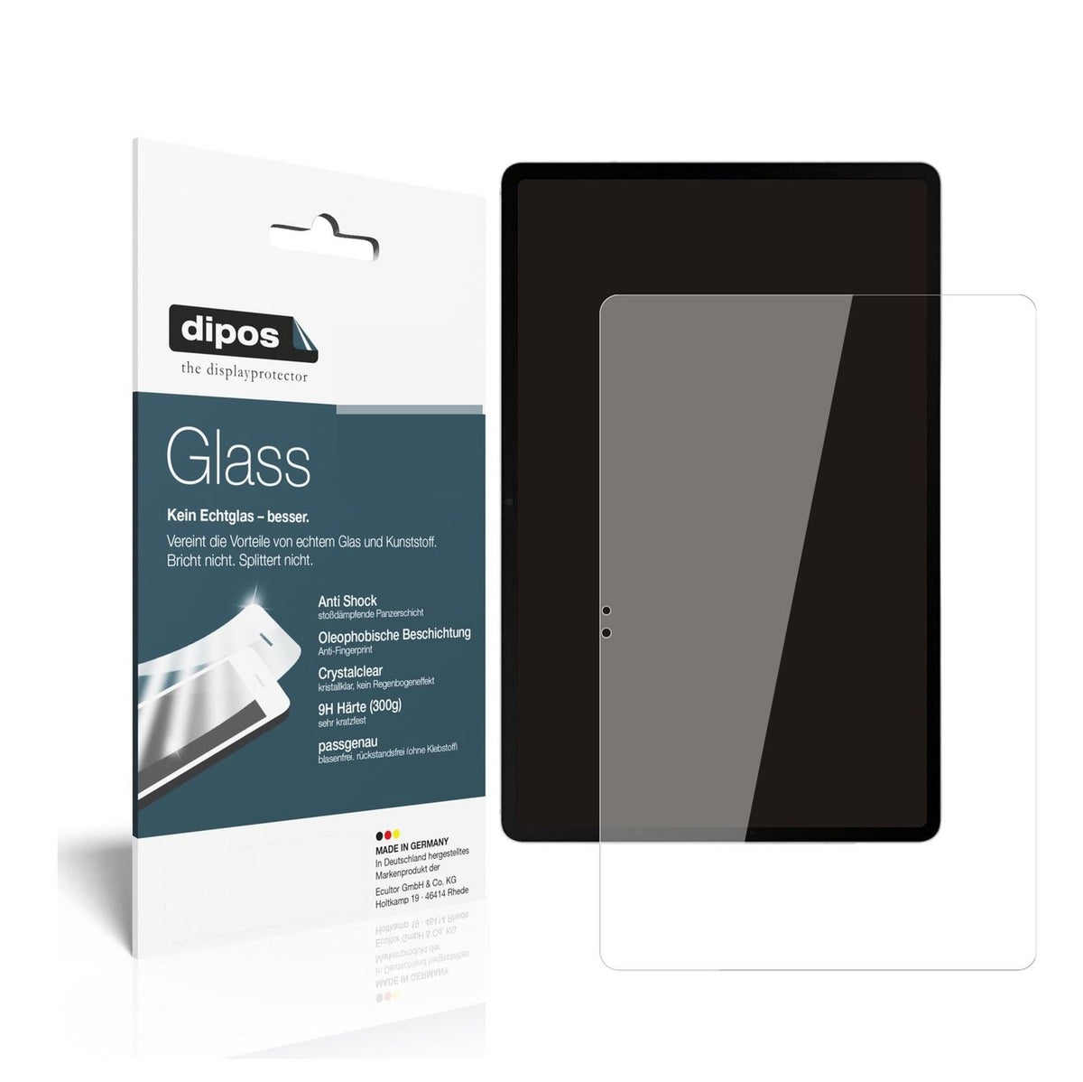1x 9H Schutzfolie für Samsung Galaxy Tab S8 Plus Panzerfolie