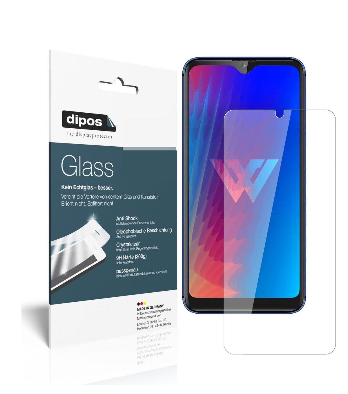 1x 9H Schutzfolie für LG W30 Pro Panzerfolie