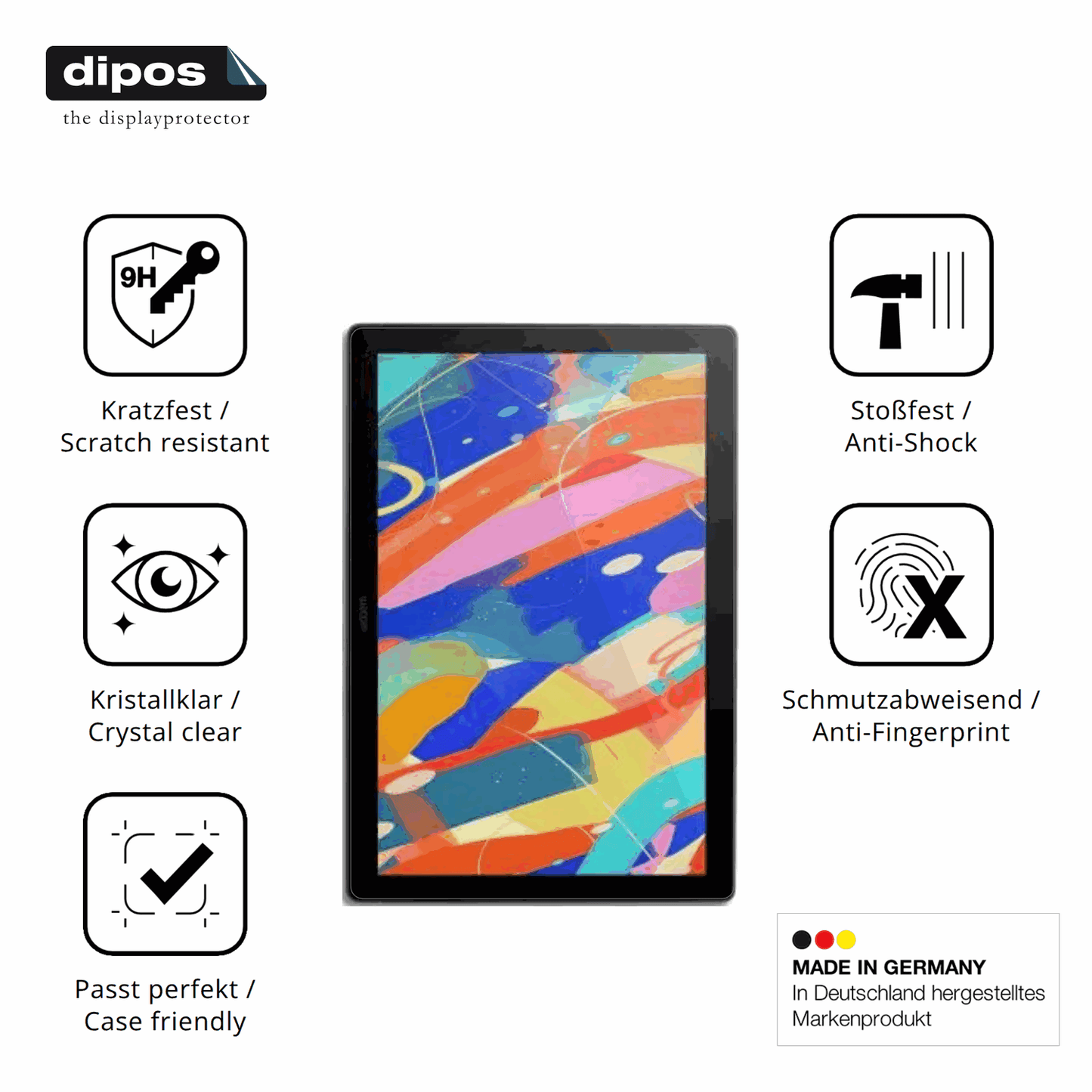 2x 9H Schutzfolie für Wacom Cintiq 16 Panzerfolie