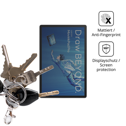 dipos Displayschutz für Wacom MovinkPad Pro 14, mattierte Oberfläche, Blickschutzfilter und perfekter Passform
