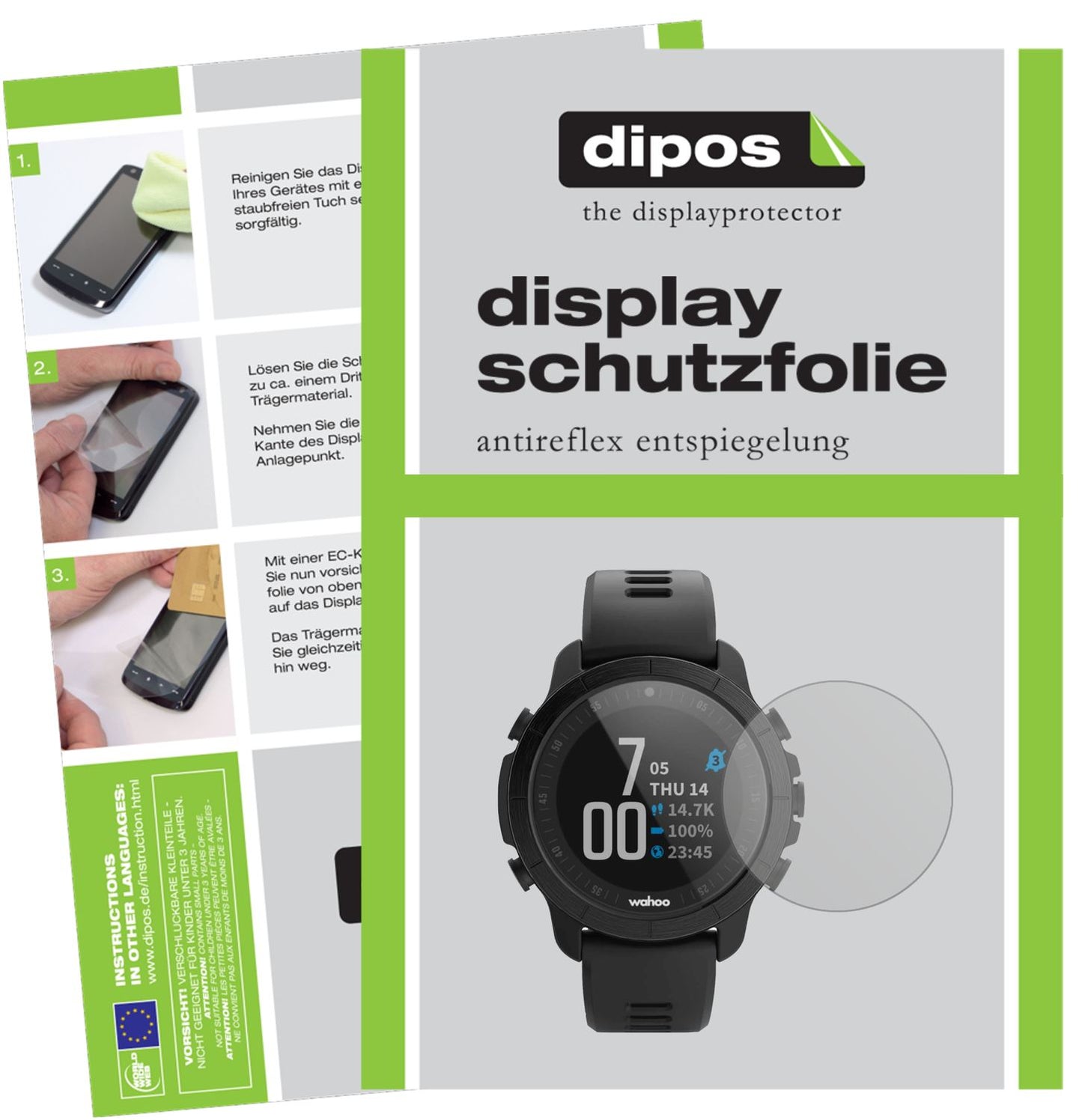 6x Schutzfolie matt für Wahoo Elemnt Rival Display-Schutzfolie