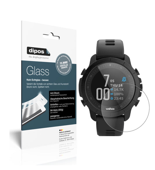 Matte Displayschutzfolie von dipos passend für Wahoo Elemnt Rival, 9H kratzfest und blasenfrei montiert