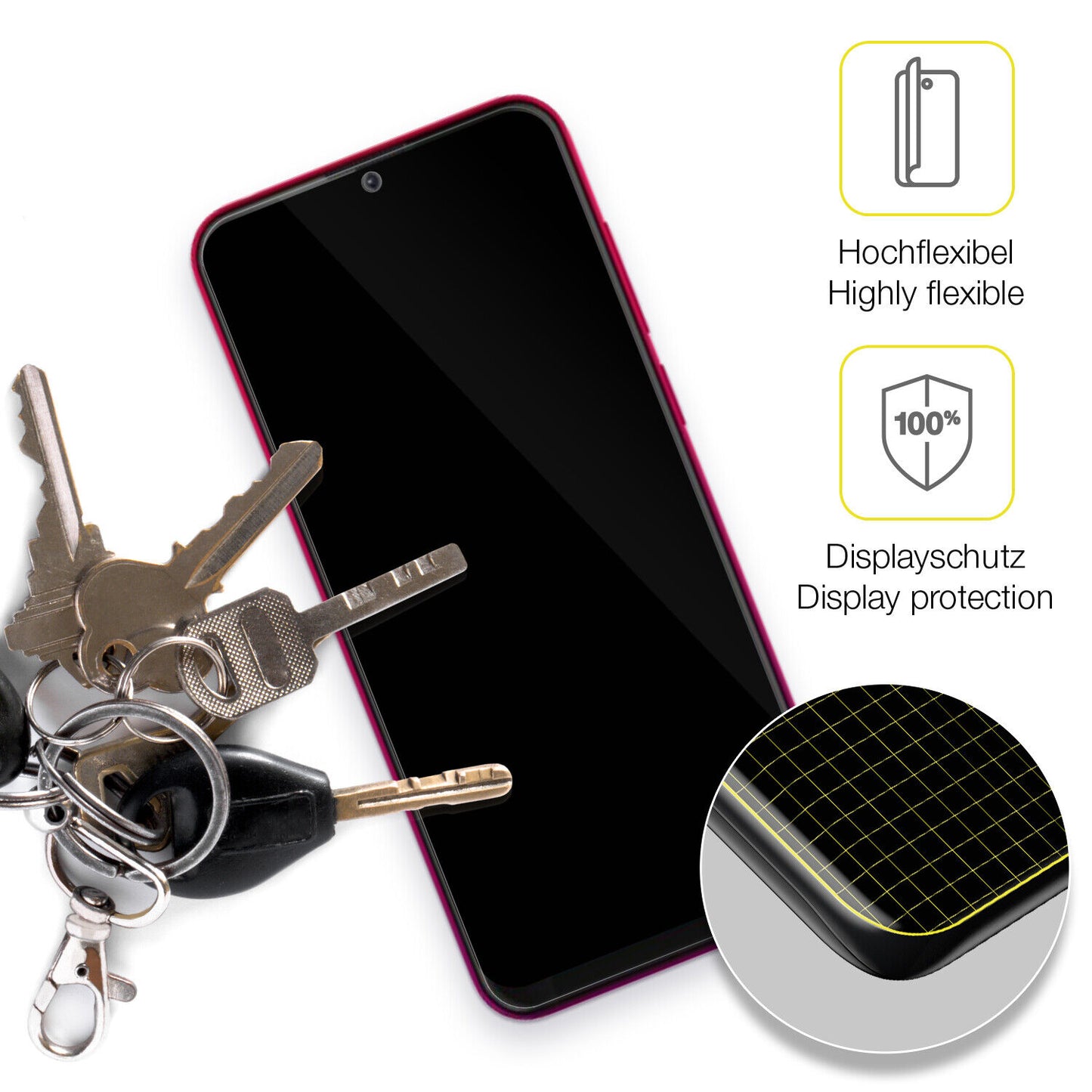 dipos Displayschutz für WALTON Primo RM4, transparente Oberfläche, geringe Dicke und perfekte Passform