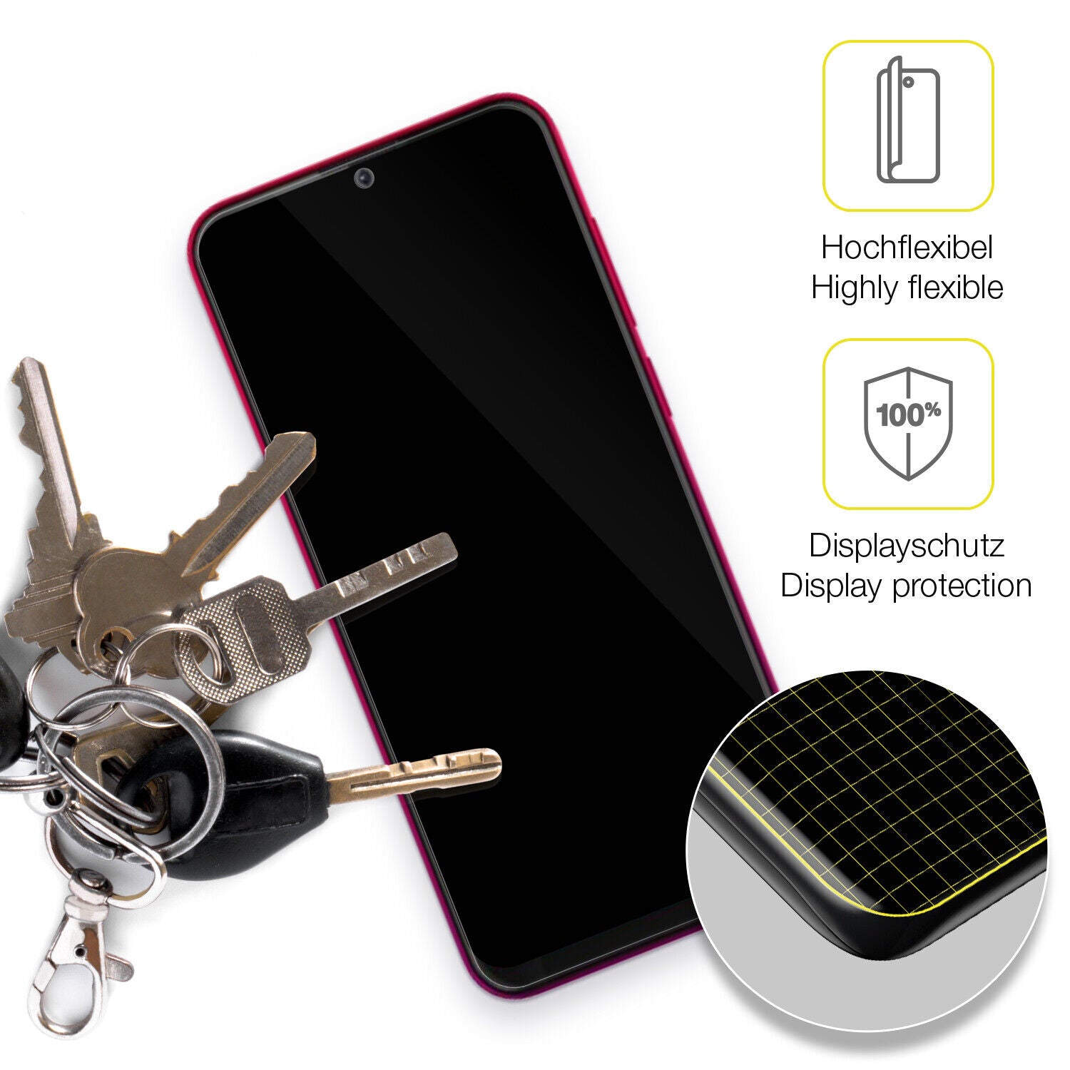 dipos Displayschutz für WALTON Primo RM4, transparente Oberfläche, geringe Dicke und perfekte Passform