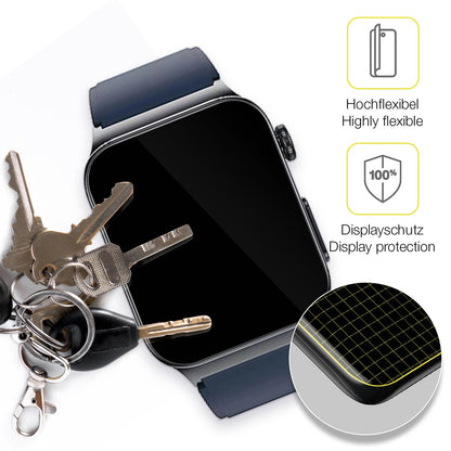 dipos Displayschutz für Watchmark Cardio One, transparente Oberfläche, geringe Dicke und perfekte Passform
