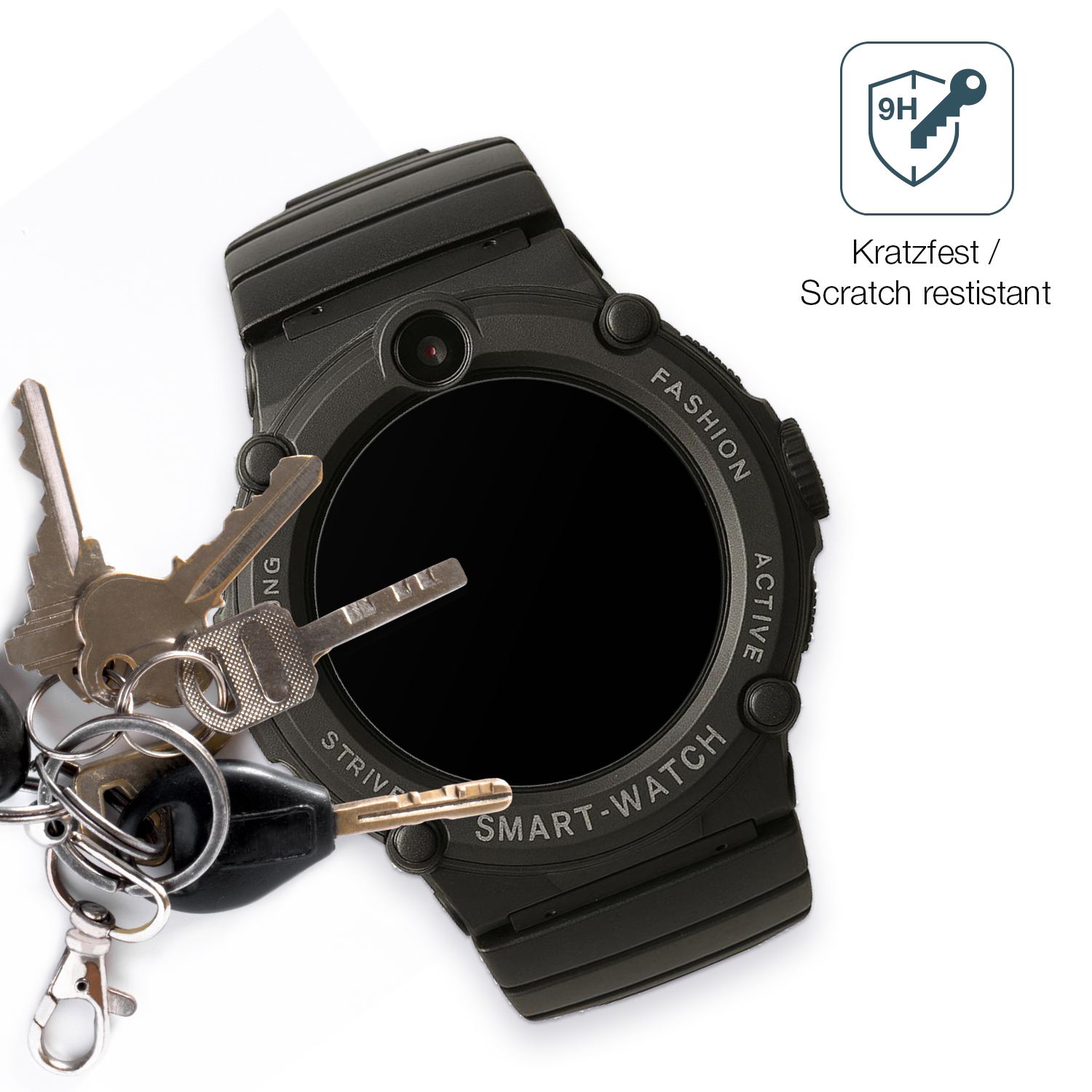 dipos Displayschutz für Watchmark GPS Watch Kids, mattierte Oberfläche, robuste Festigkeit und perfekte Passform