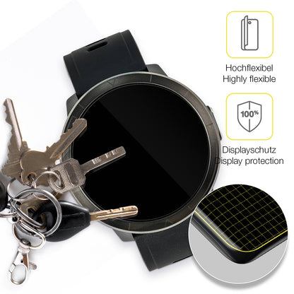 dipos Displayschutz für Watchmark Kardiowatch WM18 Plus, transparente Oberfläche, geringe Dicke und perfekte Passform