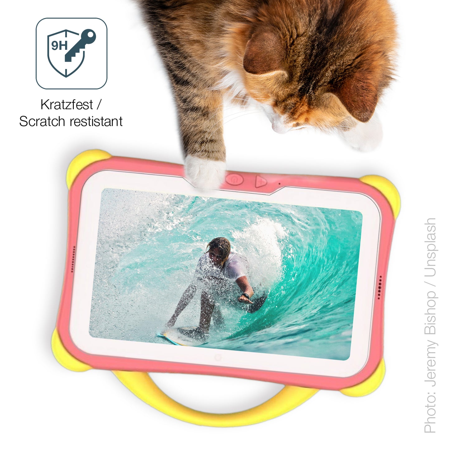dipos Displayschutz für Weelikeit C28 Kinder Tab 7 Zoll, mattierte Oberfläche, robuste Festigkeit und perfekte Passform
