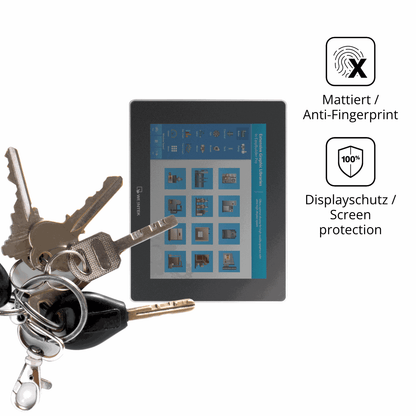 dipos Displayschutz für Weintek cMT3092X, mattierte Oberfläche, Blickschutzfilter und perfekter Passform