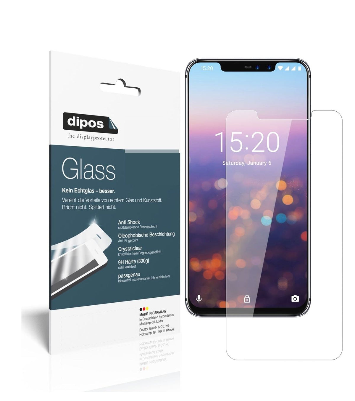 1x 9H Schutzfolie für Umidigi Z2 Pro Panzerfolie