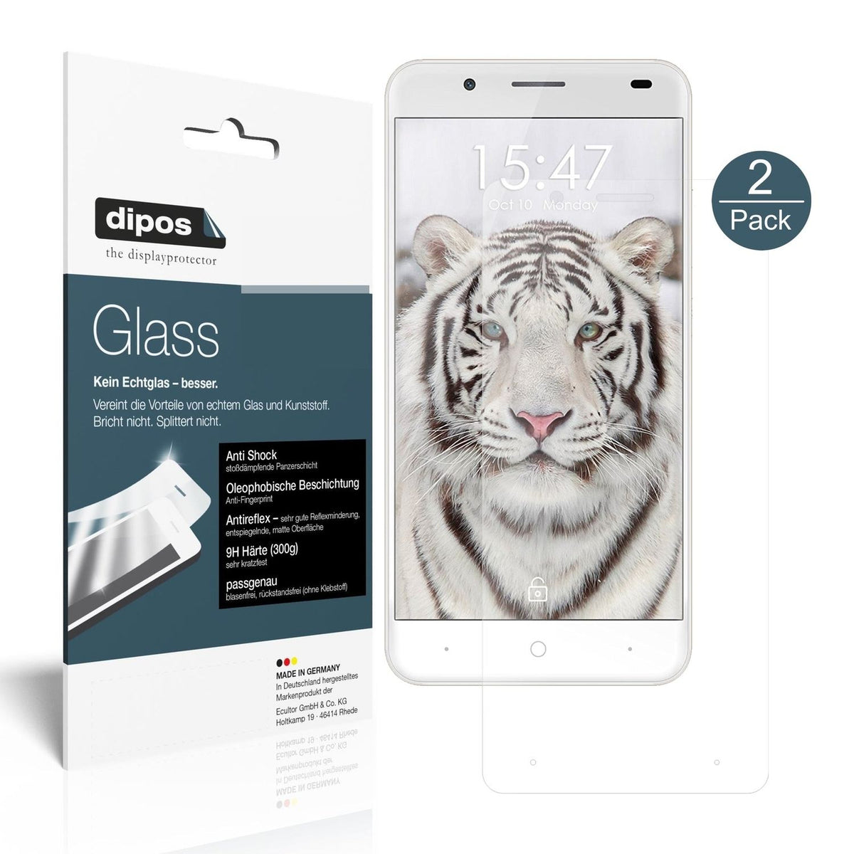 1x 9H Schutzfolie matt für Ulefone Tiger Panzerfolie