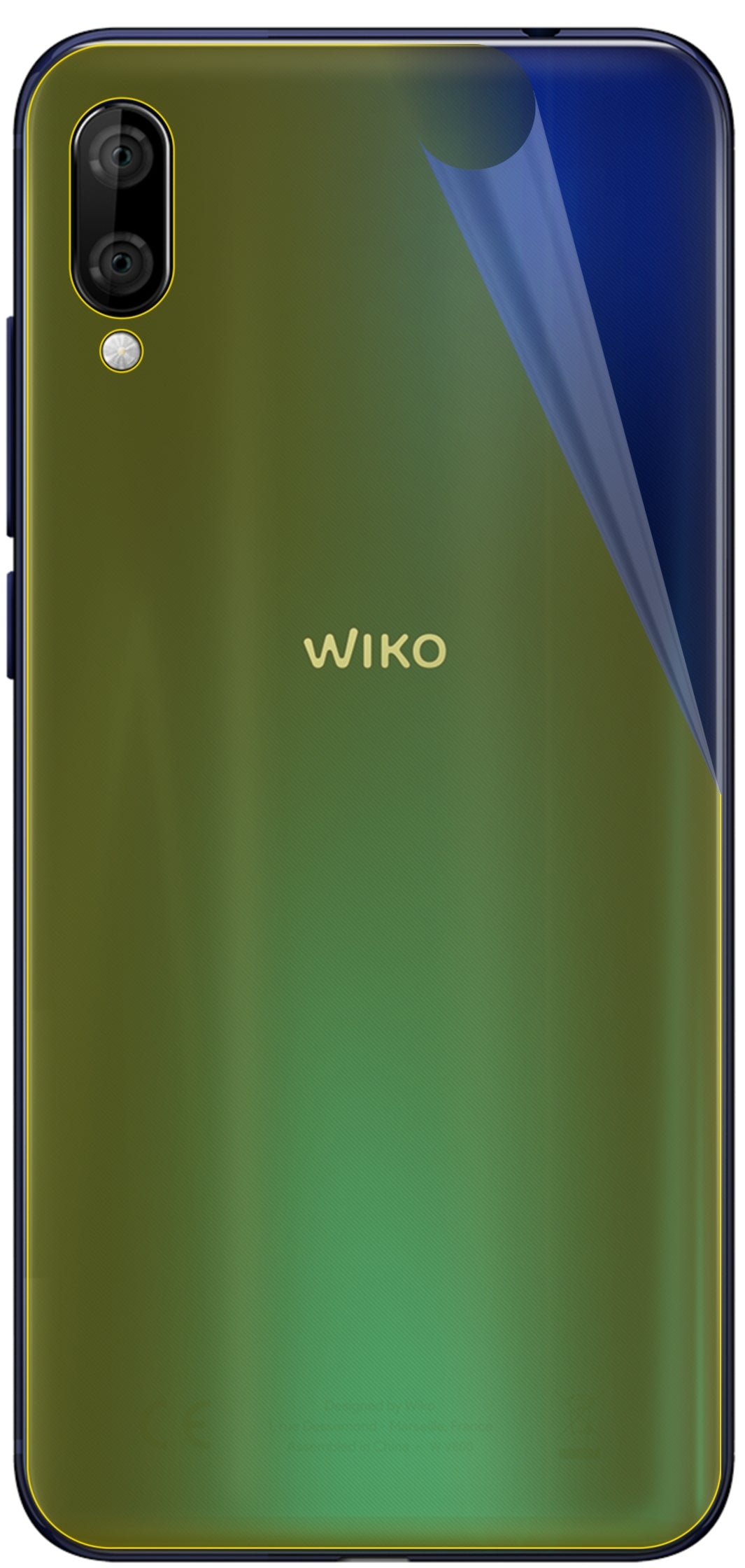 dipos Displayschutz für Wiko View 3 Lite Rückseite, transparente Oberfläche, geringe Dicke und perfekte Passform