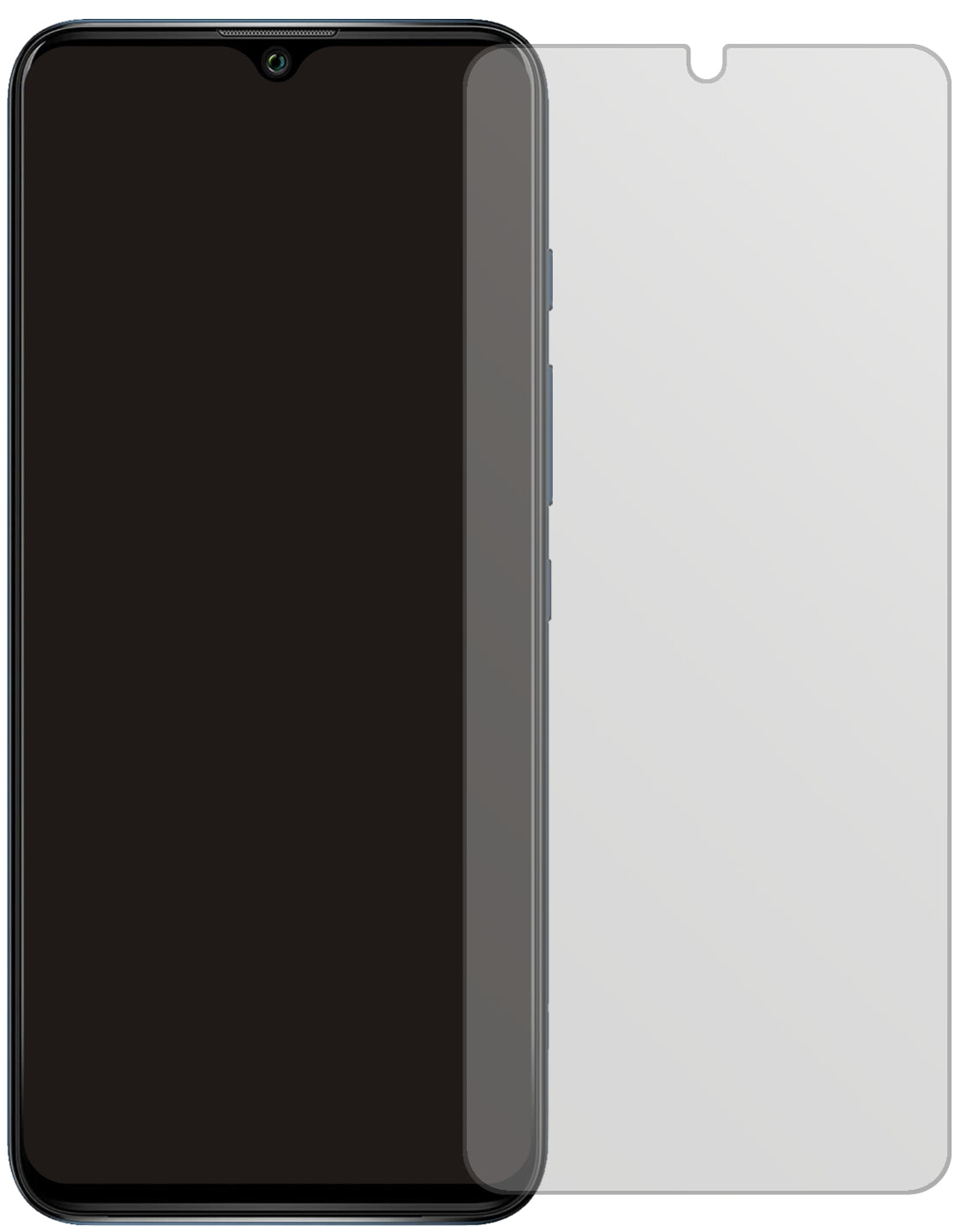WikoPower U30 mit aufgebrachter dipos Displayschutzfolie, die lästige Fingerabdrücke minimiert