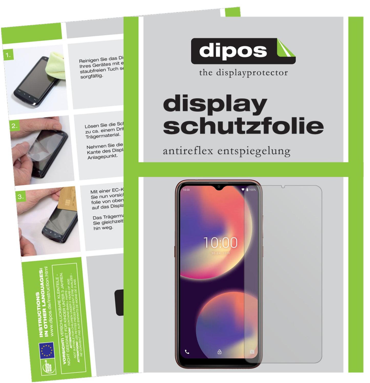 2x Schutzfolie matt für Wiko View 4 Display-Schutzfolie