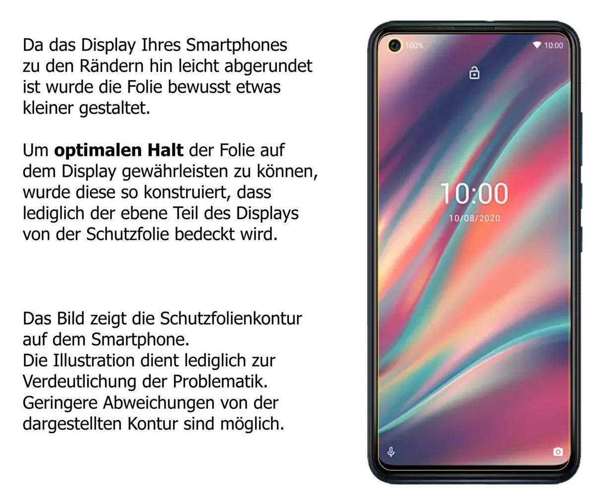 Blickschutzfolie für Wiko View5 Plus matt Schutzfolie Privacy