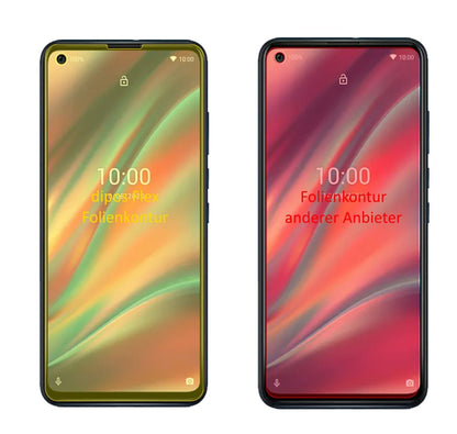 2x 3D Full Cover Schutzfolie für Wiko View5 Plus