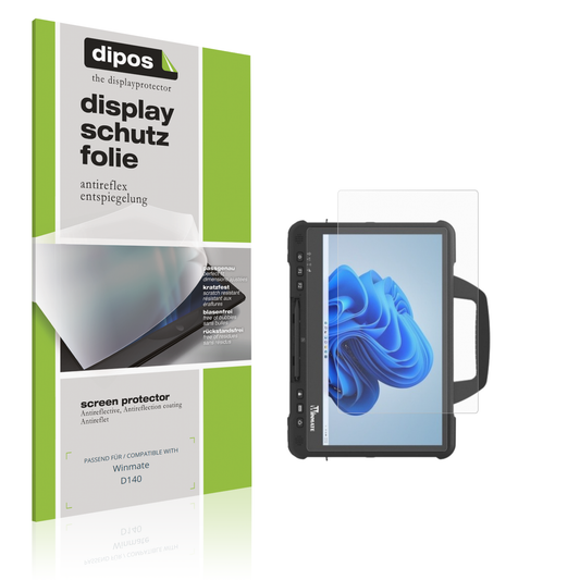 Matte Displayschutzfolie von dipos passend für winmated140, präziser Zuschnitt und blasenfrei montiert