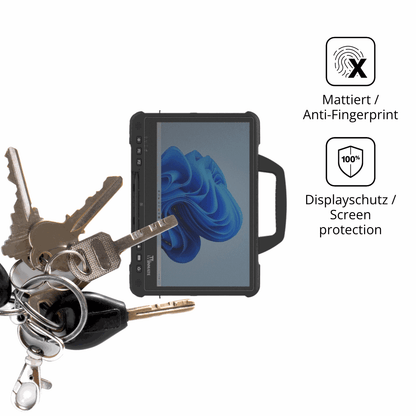 dipos Displayschutz für winmated140, mattierte Oberfläche, Blickschutzfilter und perfekter Passform