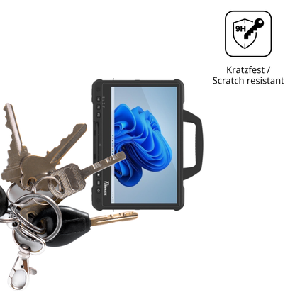 dipos Displayschutz für winmated140, transparente Oberfläche, perfekte Passform auch für die Rundungen