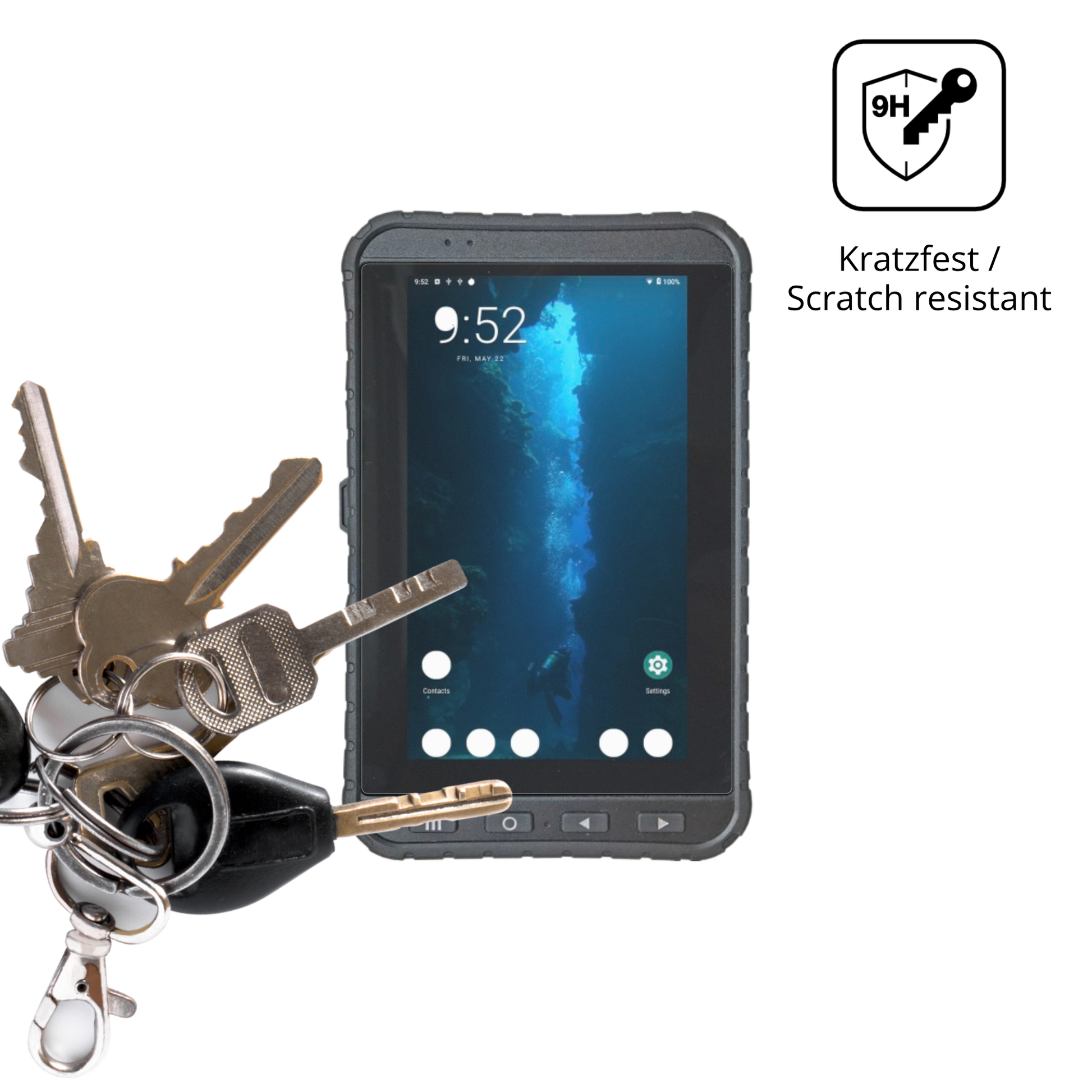 dipos Displayschutz für winmatem700dq8, mattierte Oberfläche, robuste Festigkeit und perfekte Passform