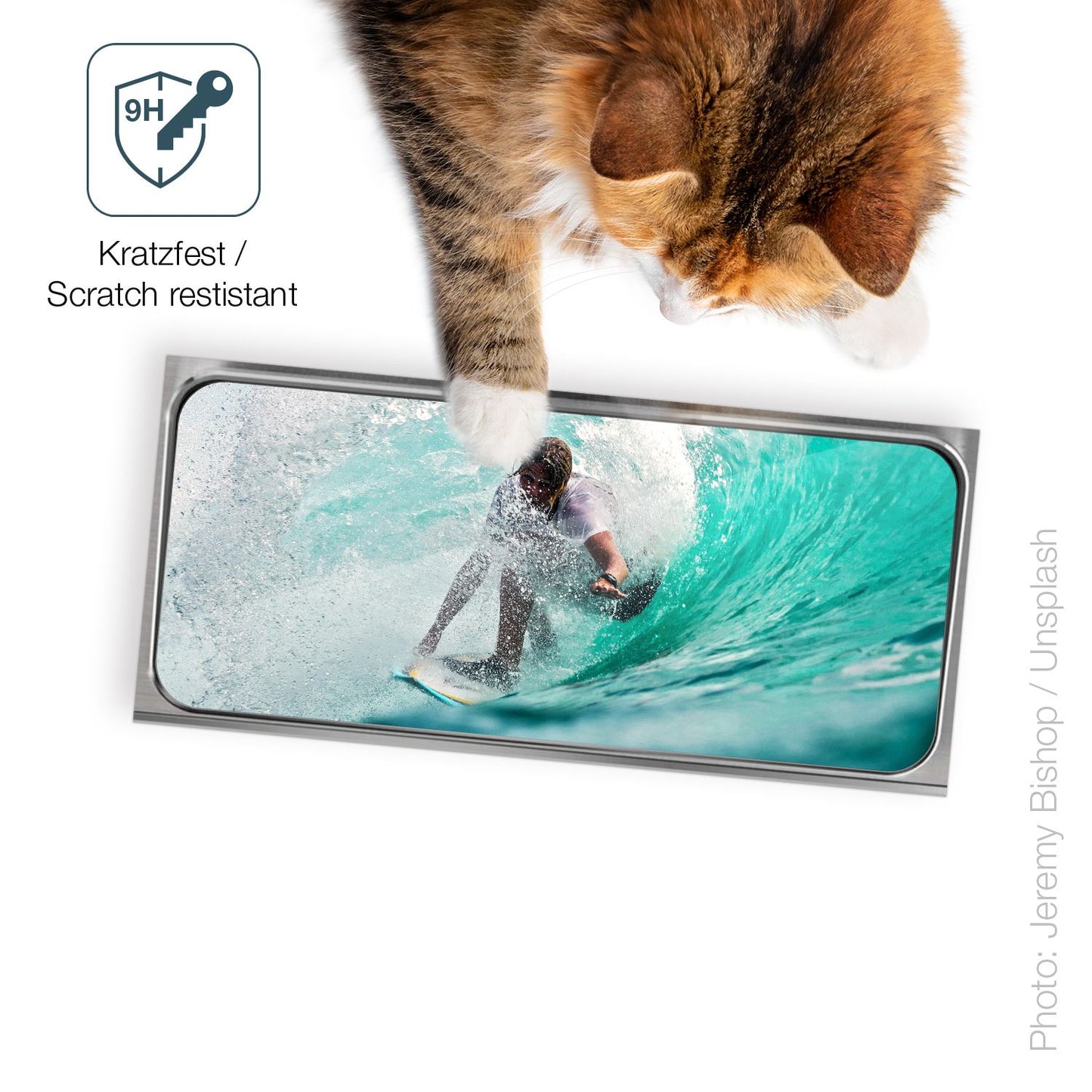 dipos Displayschutz für WMF Perfection 680, transparente Oberfläche, perfekte Passform auch für die Rundungen