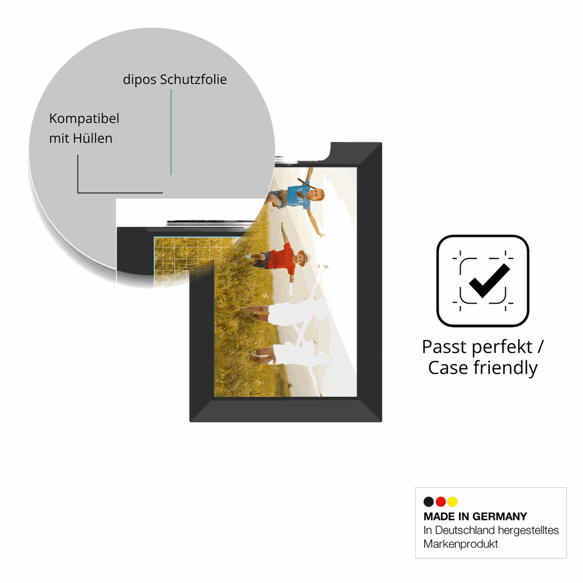 2x Schutzfolie klar für WONNIE Frameo 10.1 Zoll Digitaler Bilderrahmen Display-Schutzfolie