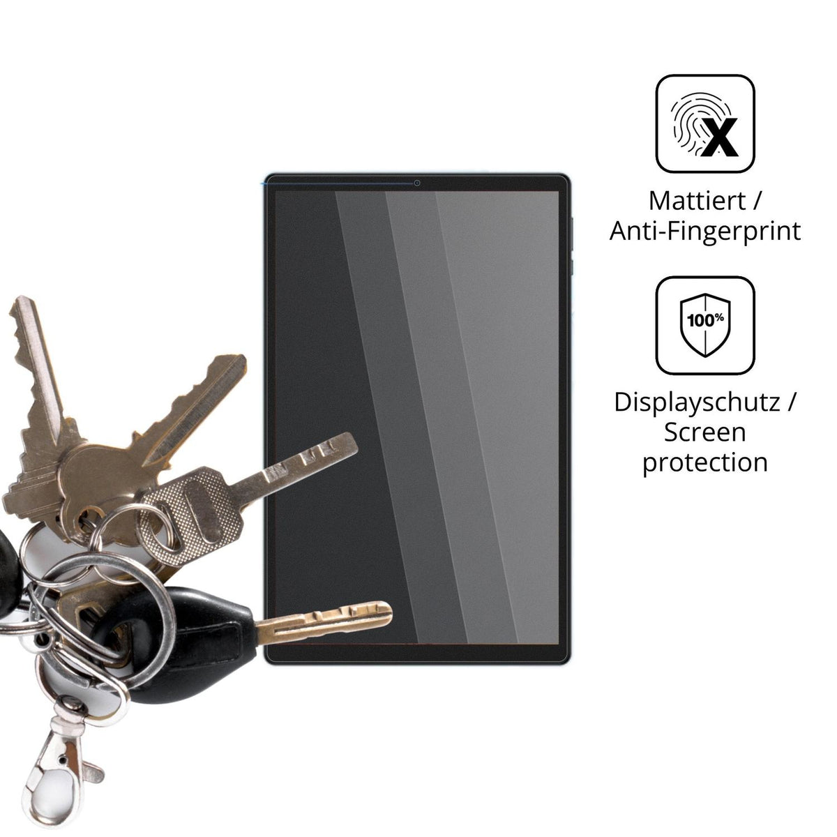 dipos Displayschutz für WOREGOO L30, mattierte Oberfläche, Blickschutzfilter und perfekter Passform
