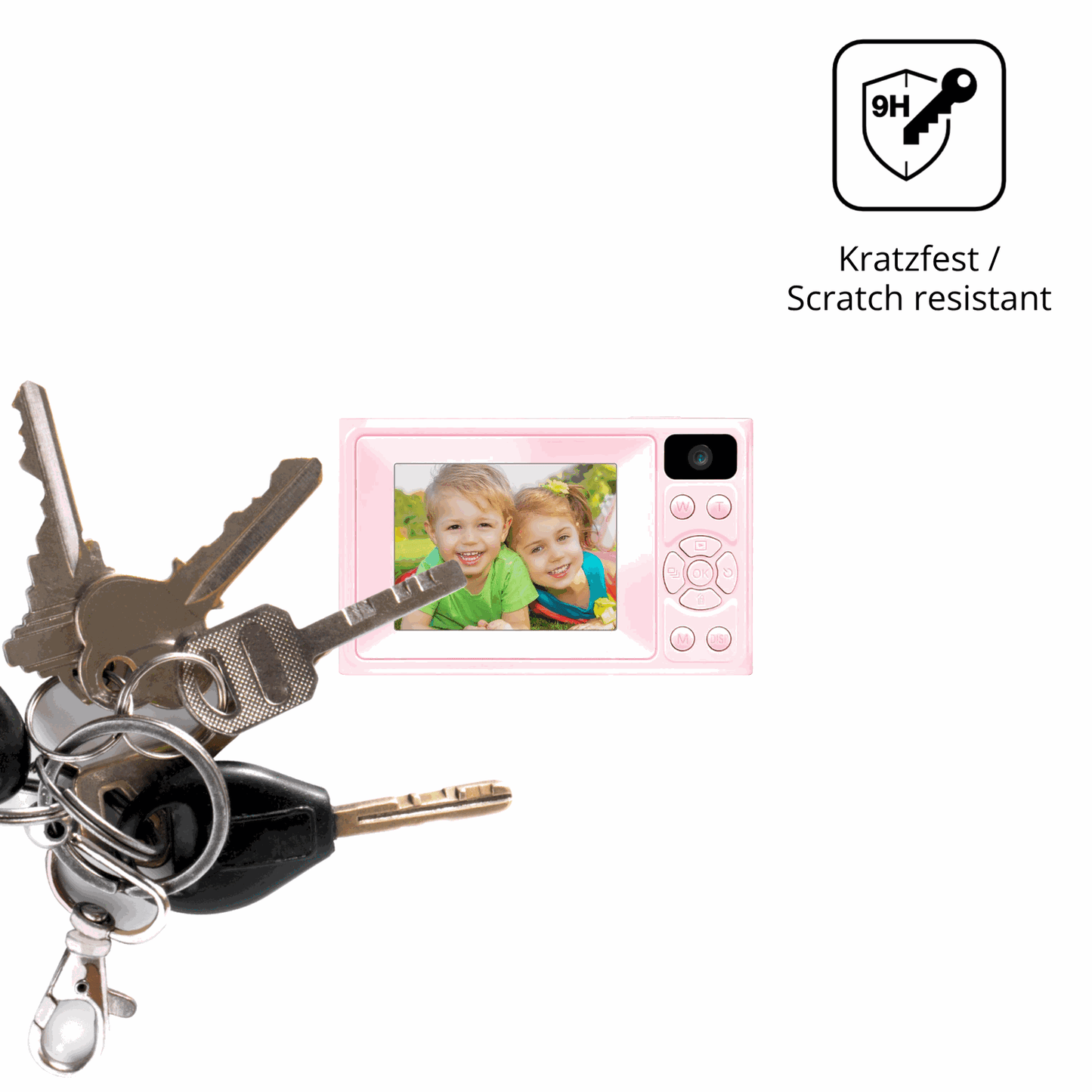 dipos Displayschutz für WOWAWOLA KZ03-P, transparente Oberfläche, perfekte Passform auch für die Rundungen