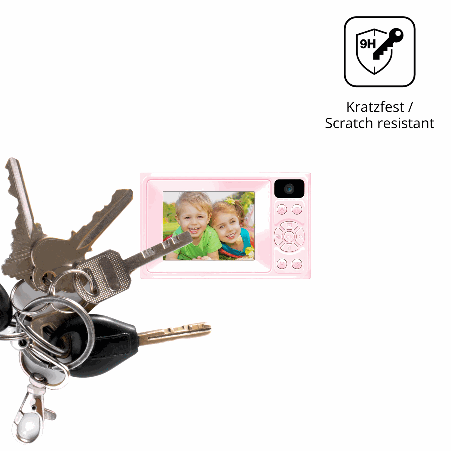 dipos Displayschutz für WOWAWOLA KZ03-P, transparente Oberfläche, perfekte Passform auch für die Rundungen