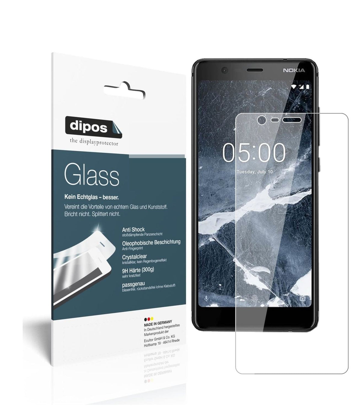 1x 9H Schutzfolie für Nokia 46027 Panzerfolie