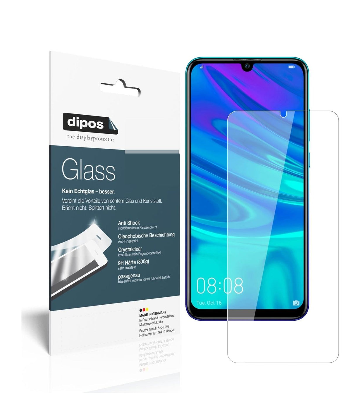 1x 9H Schutzfolie für Huawei P Smart (2019) Panzerfolie