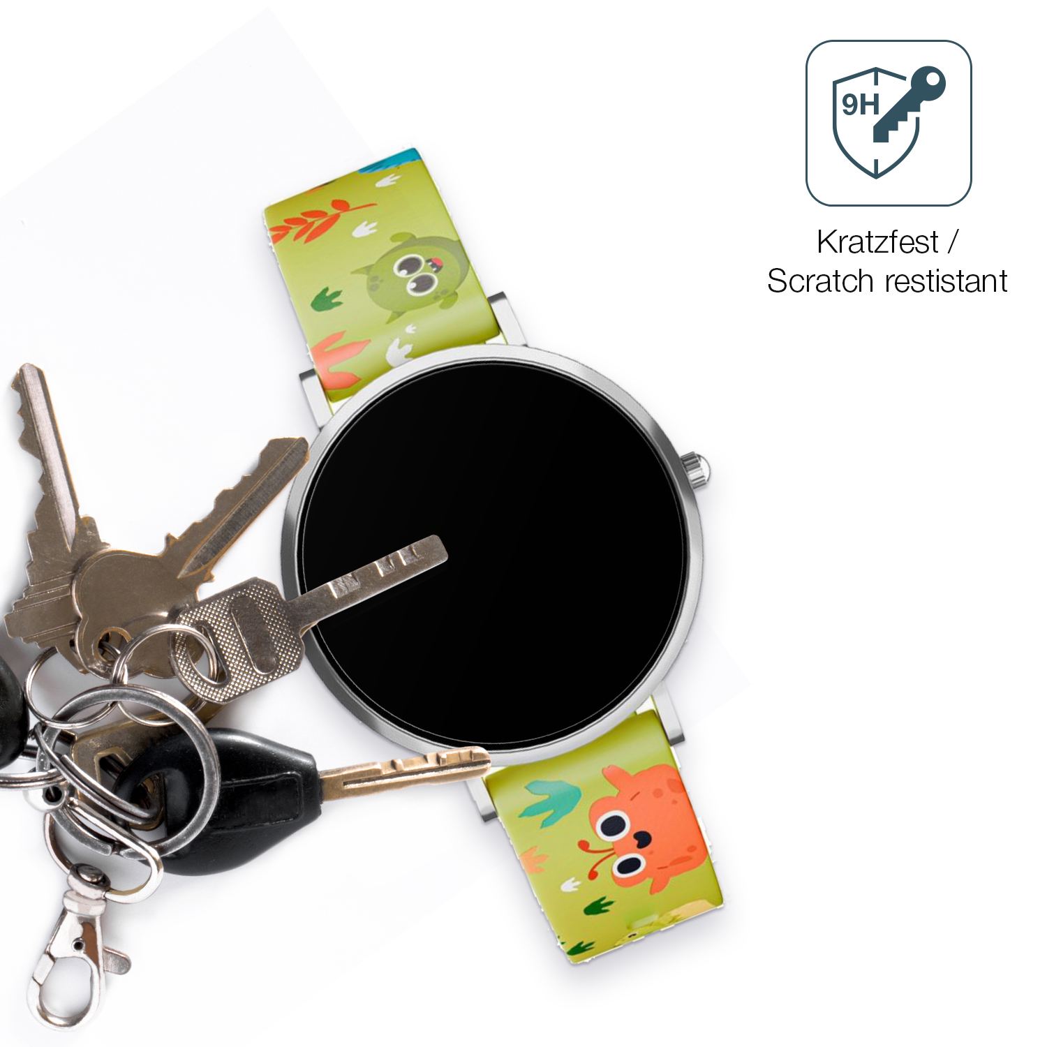 dipos Displayschutz für XCoast Lino Time 37mm, mattierte Oberfläche, robuste Festigkeit und perfekte Passform