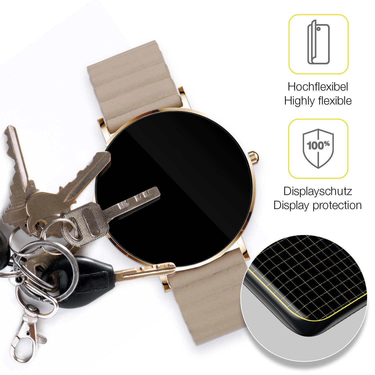 dipos Displayschutz für XCOAST SIONA2, transparente Oberfläche, geringe Dicke und perfekte Passform