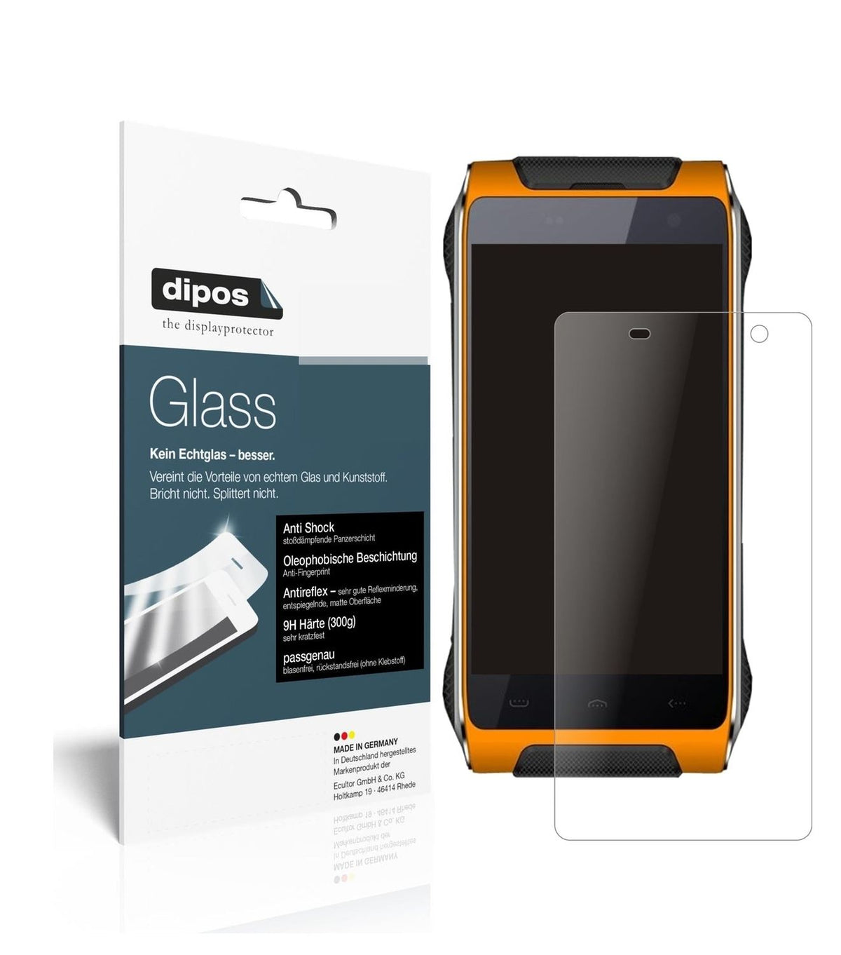 1x 9H Schutzfolie matt für Homtom HT20 Pro Panzerfolie