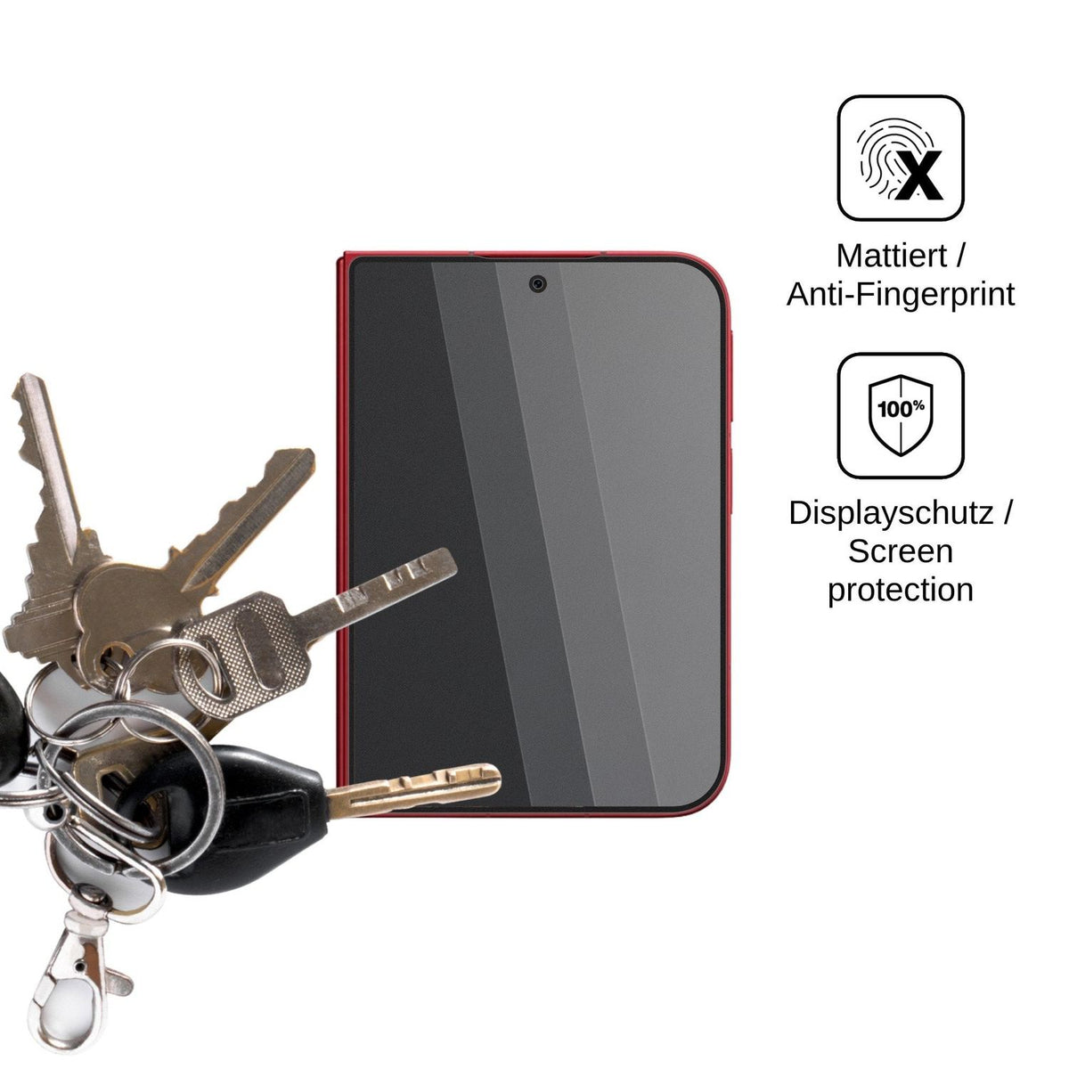 Blickschutzfolie für Xiaomi 18 Fold Aussenseite matt Schutzfolie Privacy