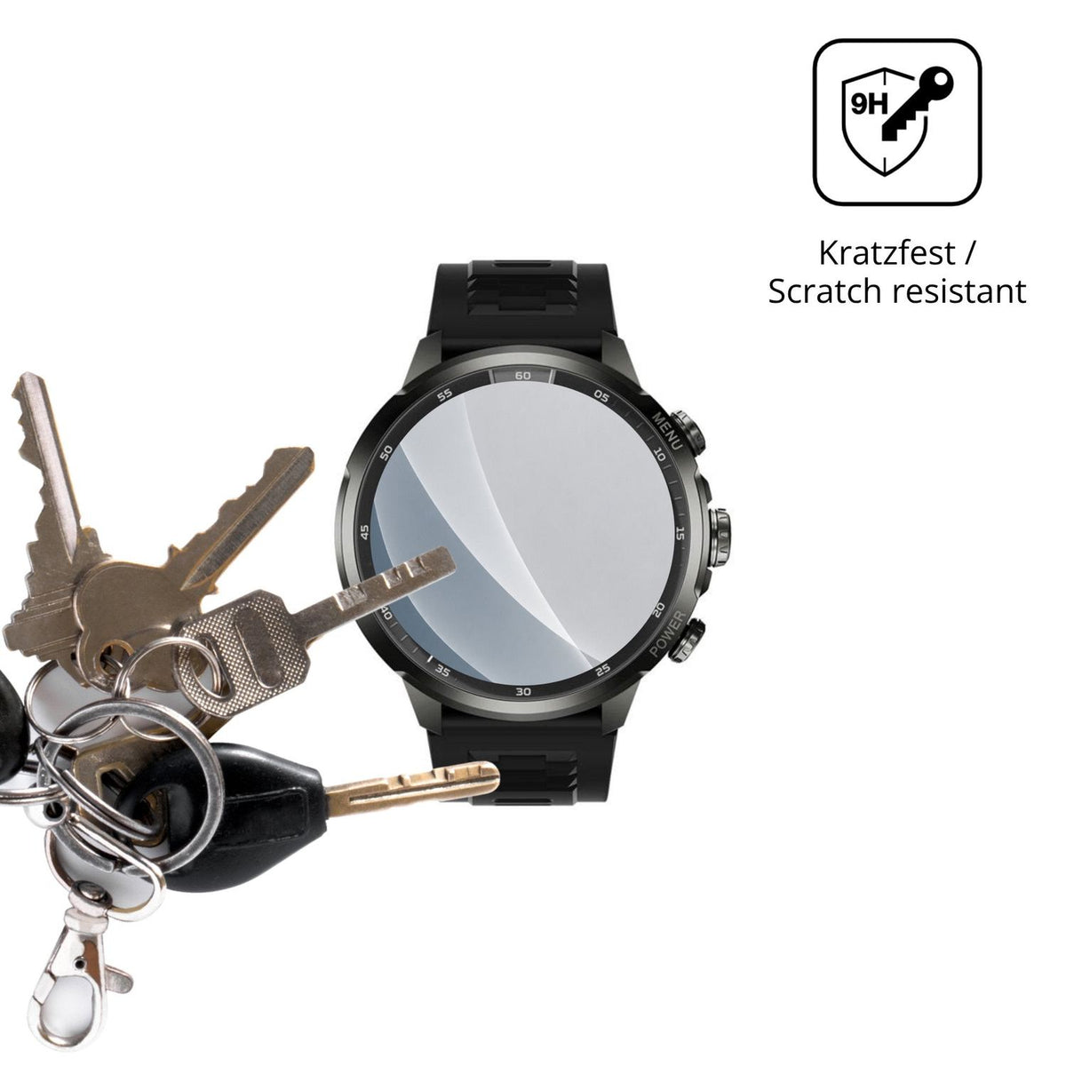 dipos Displayschutz für Xiaomi Black Shark Watch X Pro, mattierte Oberfläche, robuste Festigkeit und perfekte Passform