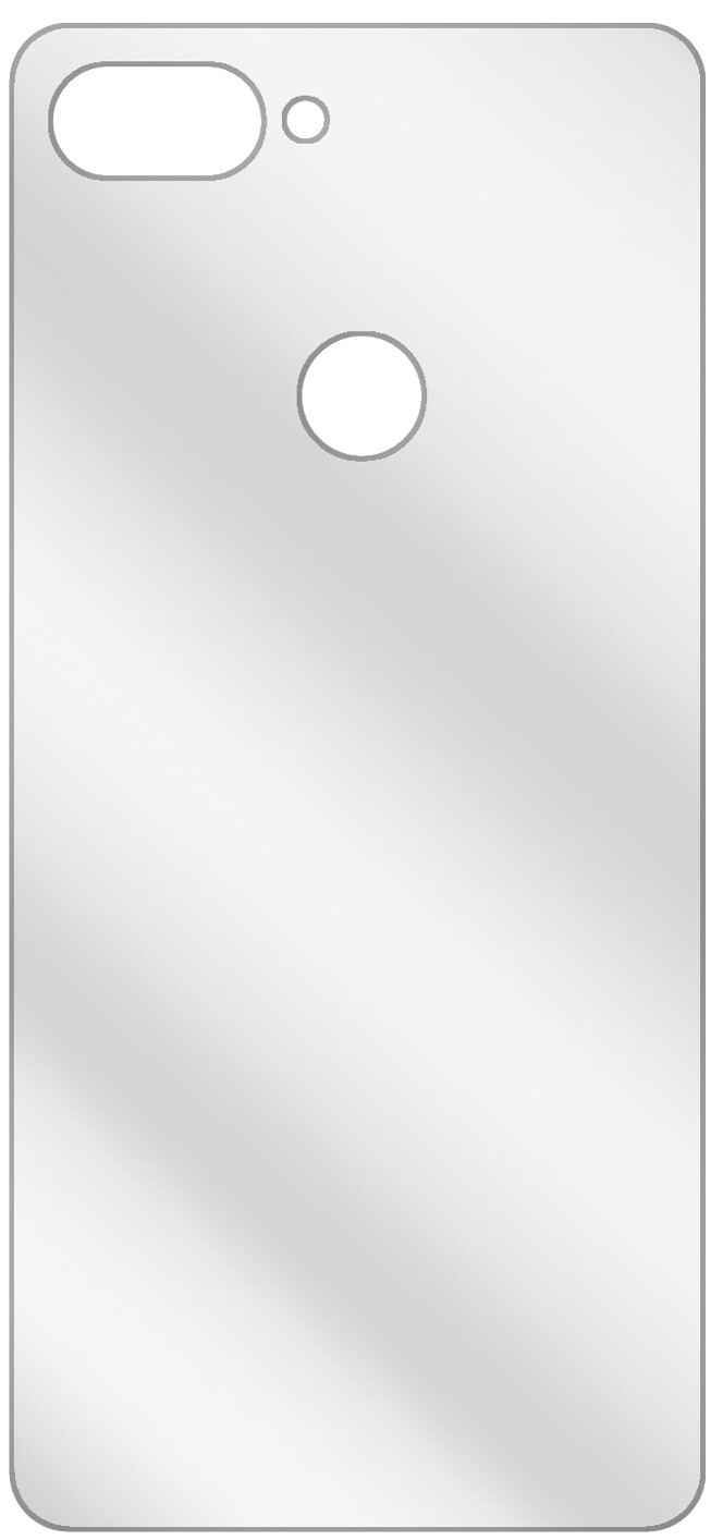dipos Displayschutz für Xiaomi Mi 8 Lite Rückseite, transparente Oberfläche, geringe Dicke und perfekte Passform