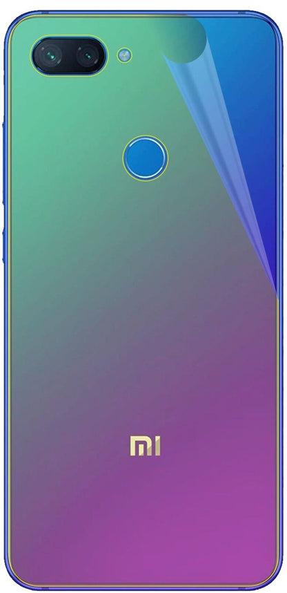 dipos Displayschutz für Xiaomi Mi 8 Lite Rückseite, transparente Oberfläche, geringe Dicke und perfekte Passform